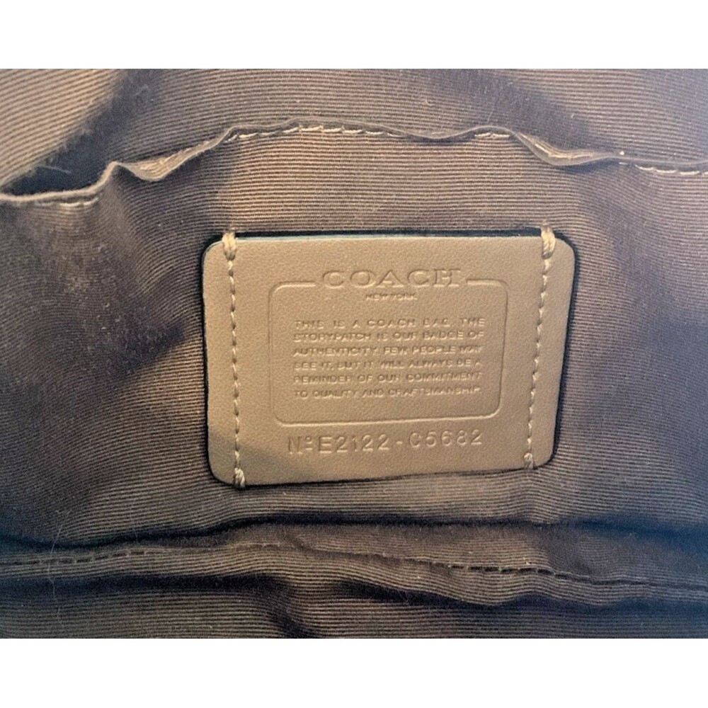 COACH Court Crossbody C5682 Signature Canvas  Vintage Rose Print Purse *READ* - Picture 16 of 16